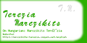 terezia marczikits business card